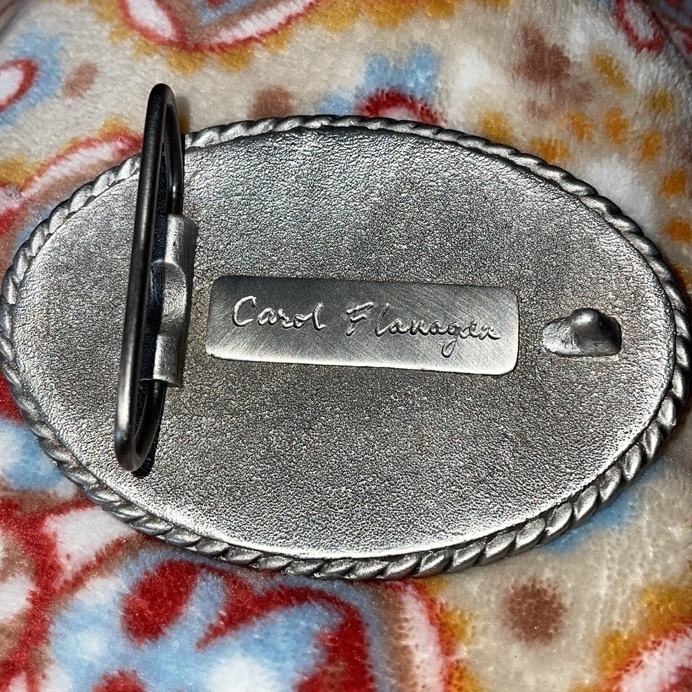 CAROL FLANAGAN 2018 President’s Club Silver tone Buckle - Picture 2 of 3